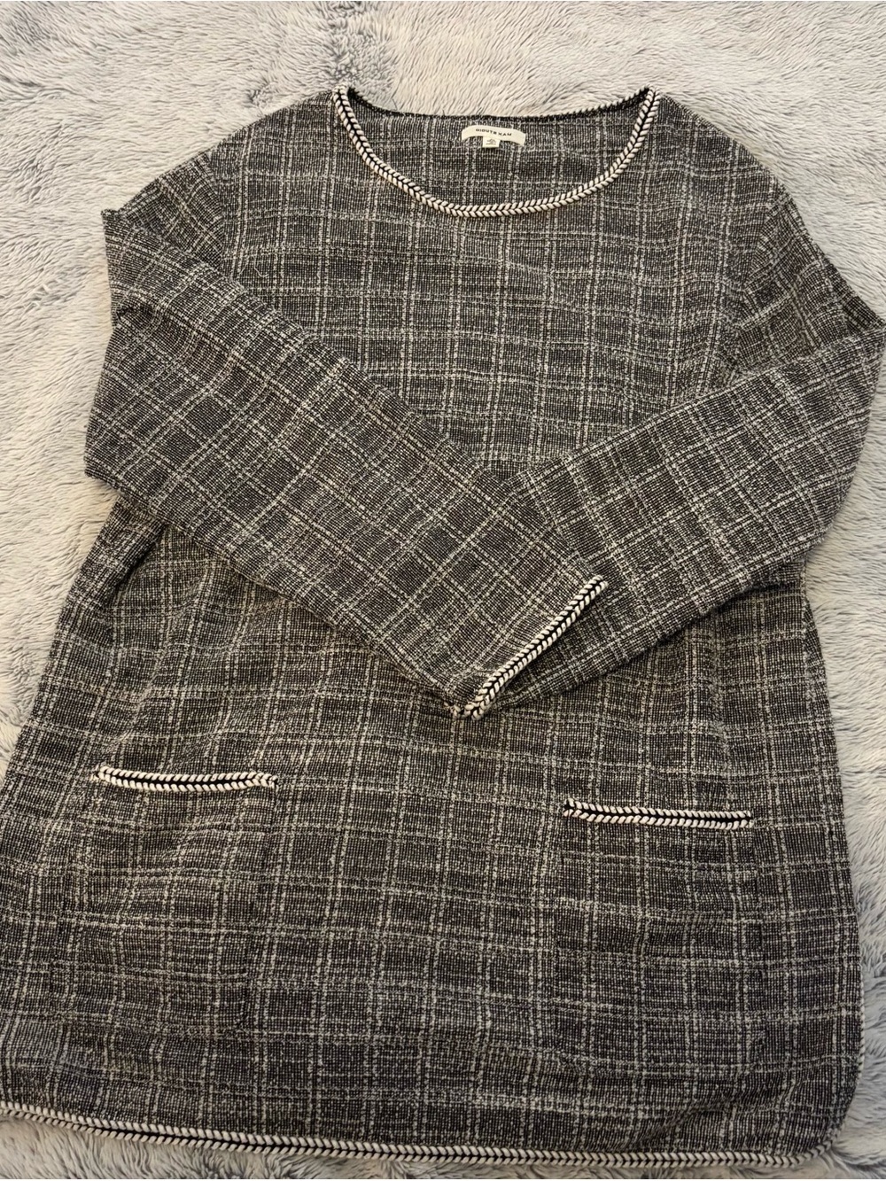 Max Studio Sweater Shirt / Mini Dress W/ Pockets